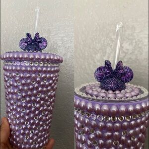 Pink beaded Tumbler